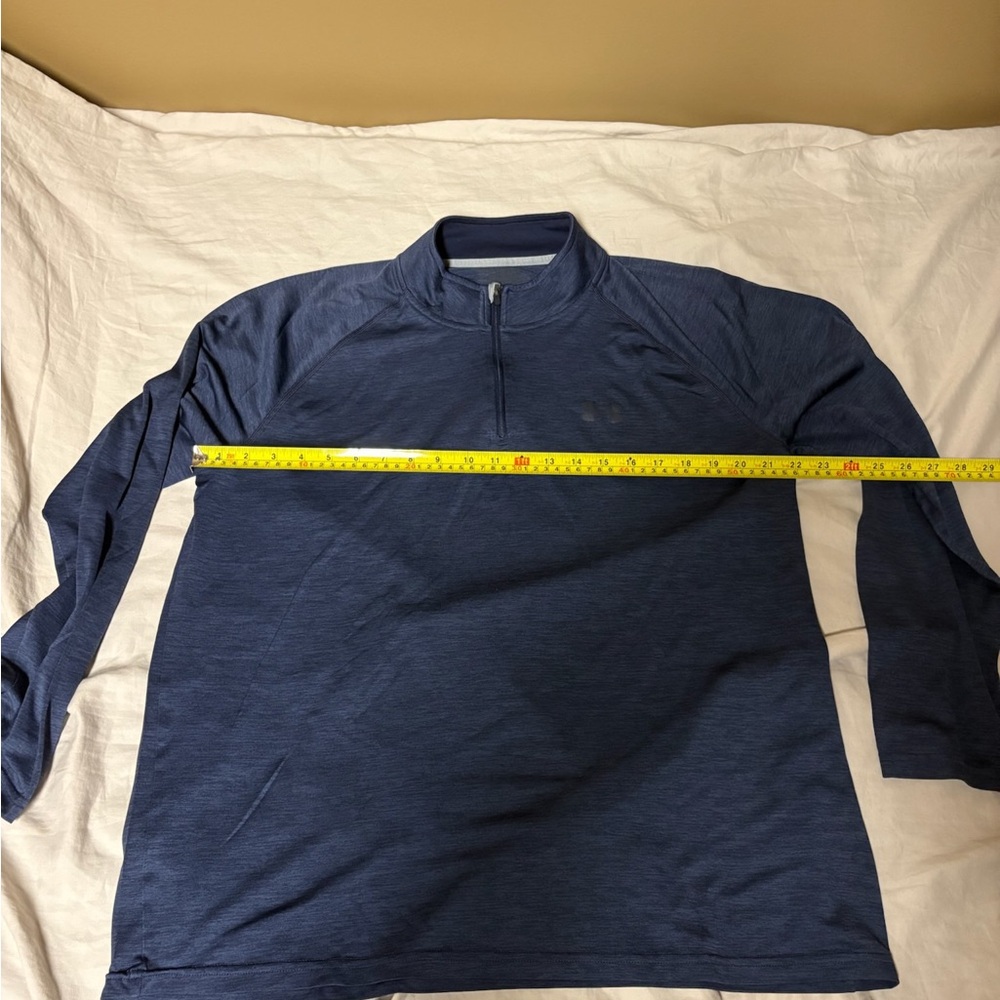 Under Armour Men's Navy Long Sleeve Shirt - Picture 2 of 5